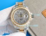 Swiss Rolex Datejust II Iced Out 2-Tone All Diamonds Copy Watch 42mm